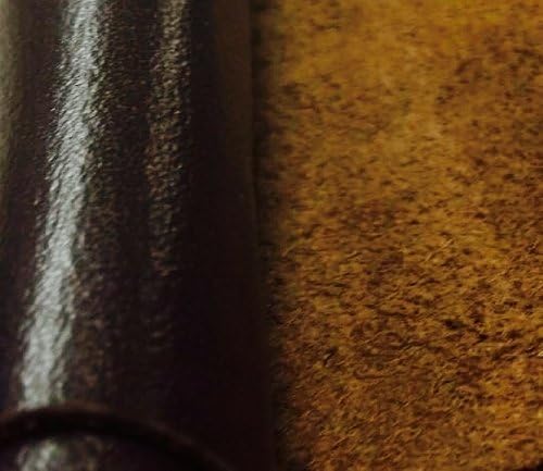 Reed Leather Hides - Cow Skins (8 inches X 11 Inches, Dark Brown) | Arts and Crafts