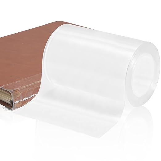 Engorgio 3Inch x 16.5Ft Archival Safe Book Repair Tape，Removable Book Binding Tape，Clear Strong Waterproof Adhesive， for Textbook Spine，Old Books,Broken Pages，Library Repair Supplies.