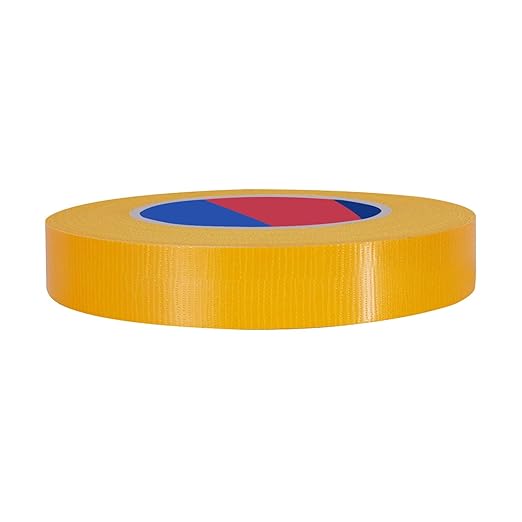 Yellow Heavy Duty Duct Tape, 1 Inch x 55 Yards, Industrial Grade Waterproof & UV Resistant, Strong Adhesive for Indoor Outdoor Repairs, Crafts, Home Improvement and DIY Projects