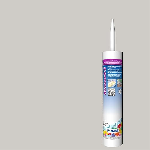 Mapei Keracaulk S Premium, Paintable, Sanded, Siliconized Acrylic Caulk, Expertly Formulated to Match Grout Colors, 10 oz., 5077 Frost- Sanded