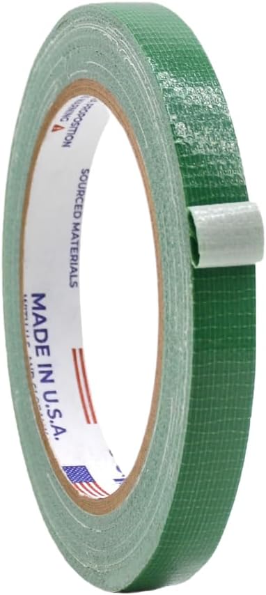 WOD DTC10 Advanced Strength Industrial Grade Dark Green Duct Tape, 1/2 inch x 60 ft. Waterproof, UV Resistant For Crafts & Home Improvement