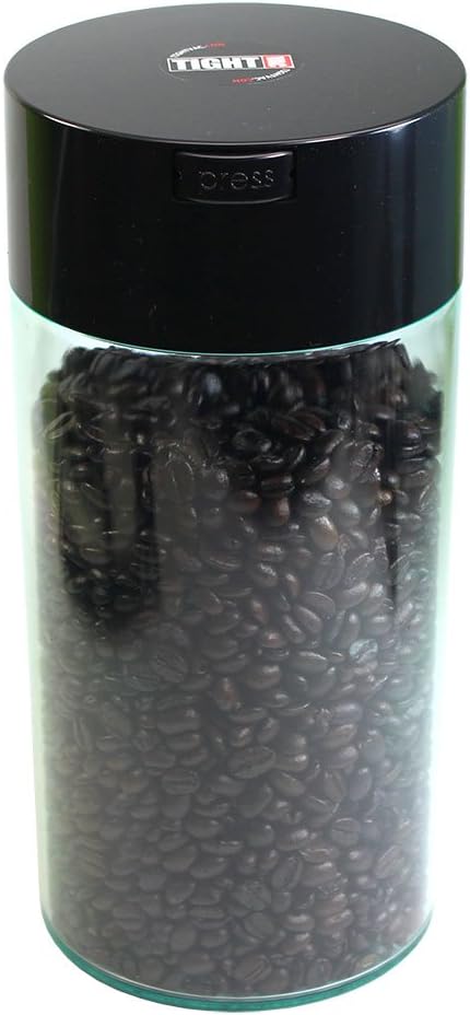Tightvac - 5oz to 24 Ounce - Patented Airtight Container | Multi-use Vacuum Container Works as Smell Proof Containers for Herbs and Dry Goods. Blue Black