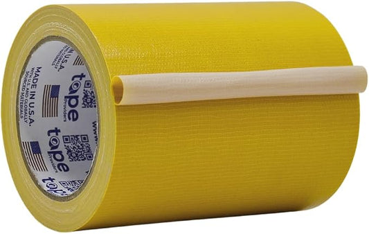 WOD DTC10 Advanced Strength Industrial Grade Yellow Duct Tape, 6 inch x 60 ft. Waterproof, UV Resistant For Crafts & Home Improvement