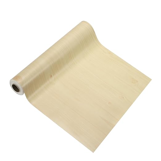 PATIKIL Wood Grain Tape 12" x 32 ft, Self-Adhesive Wood Texture Repair Tape Realistic Wooden Effect Patch for Furniture Cabinets Floor Walls, Yellow Fir