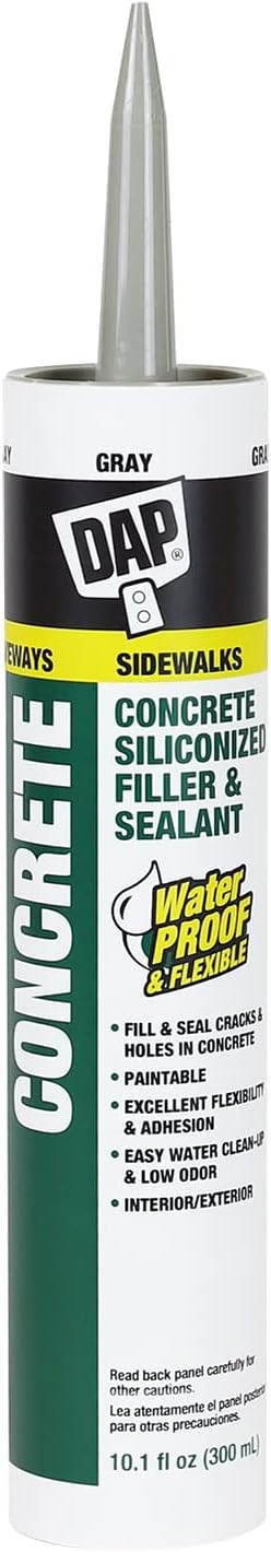 DAP Concrete and Mortar Filler and Sealant, Gray, 10.1 Oz (7079818096)