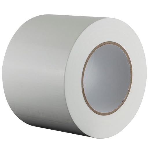 GTSE Wide Duct Tape, White, 4 Inches x 55 Yards (164 ft), Heavy Duty, Waterproof Repair Tape for Indoor or Outdoor Use, 96 Rolls