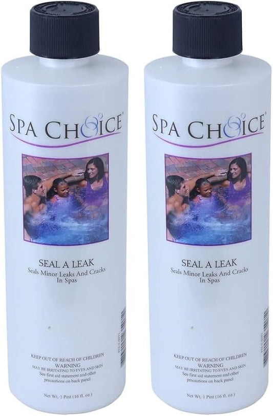 SpaChoice 1-Pint 2-Pack Premium Seal A Leak, Hot Tub Leak Sealer, Made in USA