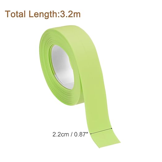 uxcell 4 Rolls Green Caulk Sealant Strip Waterproof Self Adhesive 0.87" x 10.5Ft Toilet Caulk Tape, Bathtub Caulk Sealing Strip for Kitchen Countertop, Sink, and Floor Edge Protector