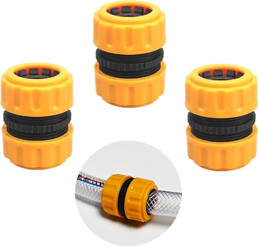 3 PCS Garden Hose Repair Kit Durable Hose Repair Connector Extender 3/4" or 5/8" Water Hose Connectors Water Hose Repair Hose Mender for Garden Hose Pipe Quick Repair Connection