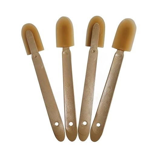 JMIBASIC Grout Caulk Finishing Tool - Multi Size 4 Pieces Set - Smooth Grout Sealant Silicone Caulking Tool - Rubber Spatula Spreader - Grout Sealer Applicator - Ergonomic Handle Grip_ABS (1.7 Inch)