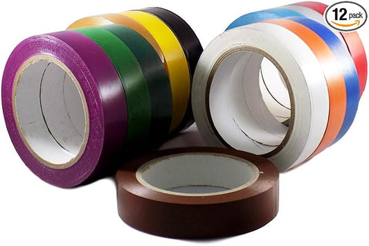 GGR Supplies T.R.U. CVT-536 Rainbow Vinyl Pinstriping Dance Floor Tape: 1.5 in. Wide x 36 yds. Several Colors