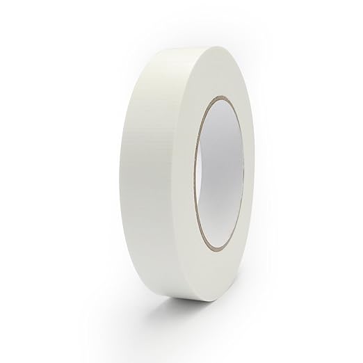 Duct Tape 1 Inch X 44 Yards, 8.5 mil Thickness, Heavy Duty White Duct Tape, No Residue, Waterproof, Tear by Hand for Repairs, Industrial, Professional Use