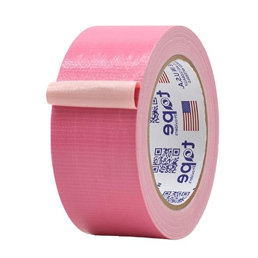 MAT Duct Tape Pink Industrial Grade, 2 inch x 60 ft. Waterproof, UV Resistant for Crafts, Home Improvement, Repairs, & Projects