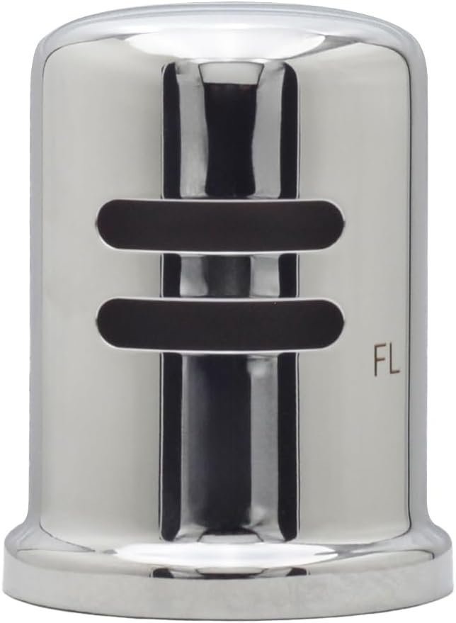 Westbrass D200-1-5-26 1-3/4" x 2-3/4" Solid Brass Air Gap Cap Kit, Skirted, Polished Chrome (5-Pack)