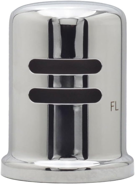 Westbrass A201-1-26 1-3/4" x 2-3/4" Solid Brass Air Gap Cap Only, Skirted, Polished Chrome