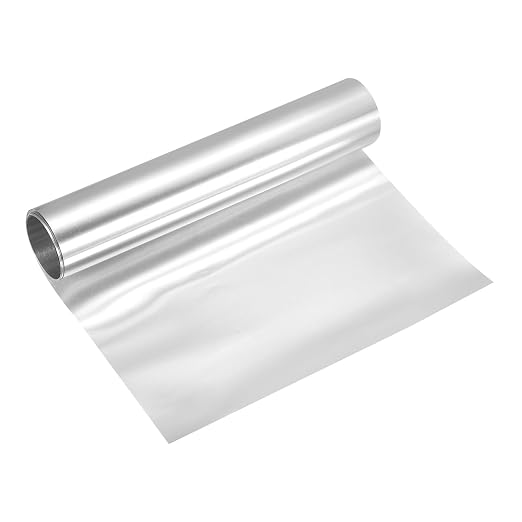uxcell Aluminum Flashing Roll, 8in x 3.3ft Metal Roof Panels 0.1mm Waterproof Aluminum Sheet Roll for House Repair, Roof Flashing, Sealing Windows Doors, DIY Projects