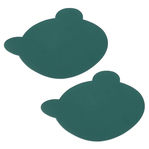 PATIKIL Leather Repair Patch, 2 Pcs 4 x 3.5 Inch Self-Adhesive Vinyl Patch Furniture Tape Repair Kit for Sofas Couches Stools Chairs Cabinets Bags, Dark Green