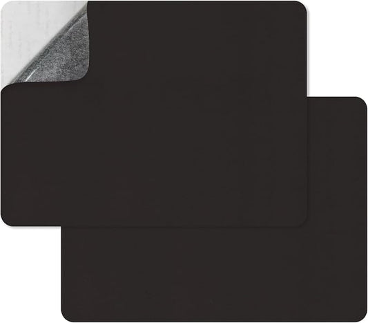 SYLVASS Self Adhesive Leather Repair Patches for Couch, Sofas, Furniture, Car Seats, Office Chairs, Pack of 2 Black Brown