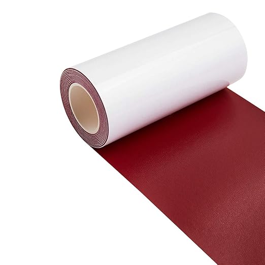 Leather Repair Patch Kit Burgundy 4 x 60 inch Leather Repair Tape Self Adhesive Patch for Furniture, Couch, Sofa, Car Seats Computer Chair First Aid Vinyl Repair Kit