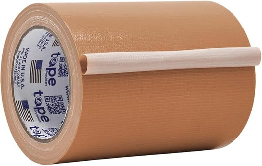 WOD DTC10 Advanced Strength Industrial Grade Tan (Beige) Duct Tape, 6 inch x 60 ft. Waterproof, UV Resistant For Crafts & Home Improvement