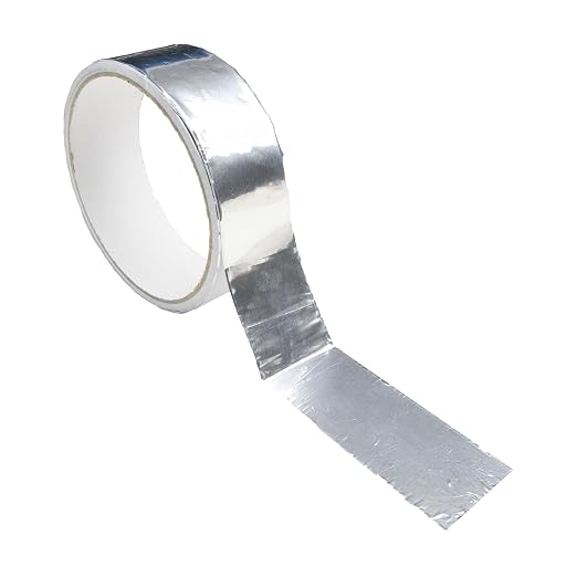 1 Pack Silver Aluminum Tape, Foil Tape, 1.2 inch (30mm) x 16 Feet (5 Meter), 3.9mil (0.1mm), Heavy Duty Duct Tape for Heat Insulation, HVAC, Dryer Vents, Wrap Pipe, Repair Ducting