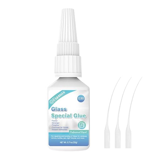 20g Glass Glue, Acrylic Super Glue for Bonding Glass, Instant Strong Glue for Acrylic, Other Materials| Clear Adhesive Glue Repair for Craft, Jewelry, Rhinestone, Crystal, Mirror, Glasses