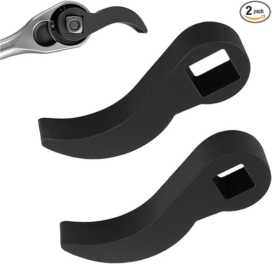 2PCS Pry Bar Wrench Adapter Head,1/2" and 3/8" Square Multi Angle Wrench Adapter,CV Axle Removal Tool as Cow Horn Crowbar Adapters Head Tool for Tight Space/Car Repair