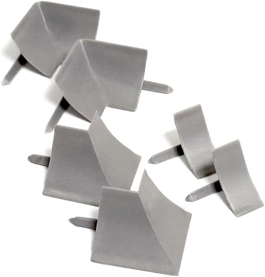 InstaTrim Corner & End Caps - Six Gray 3/4" Wide Caulk Strip Corner and End Pieces - Finishing Caps for Corners & Exposed Ends - Paintable