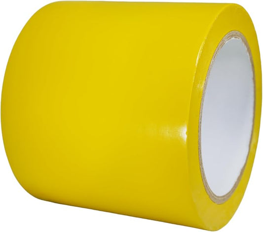 GGR Supplies T.R.U. CVT-536 Yellow Vinyl Pinstriping Dance Floor Tape: 4 in. Wide x 36 yds. Several Colors