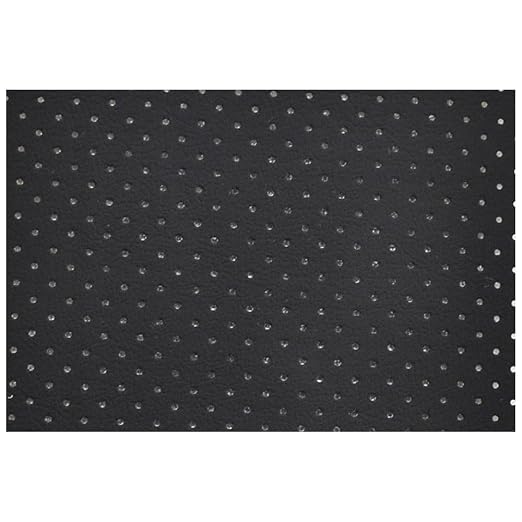 Leather Repair Patch Breathable Perforated Adhesive Self-Adhesive Repair Patch, Furniture Couch Car Seats Office Chairs Sofa Refurbished Patch 17.7x39.4 Black 2