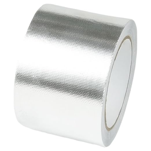 Aluminum Fiber Tape 3in x 66ft High Temperature Resistant Industrial Foil Sealant Tape Heat Resistant Suitable for Pipe/HVAC/Home Appliances/Metal Repair