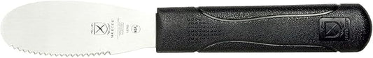 Mercer Culinary Millennia Wavy Edge Spreader, 3.5 Inch Blade, Black Handle
