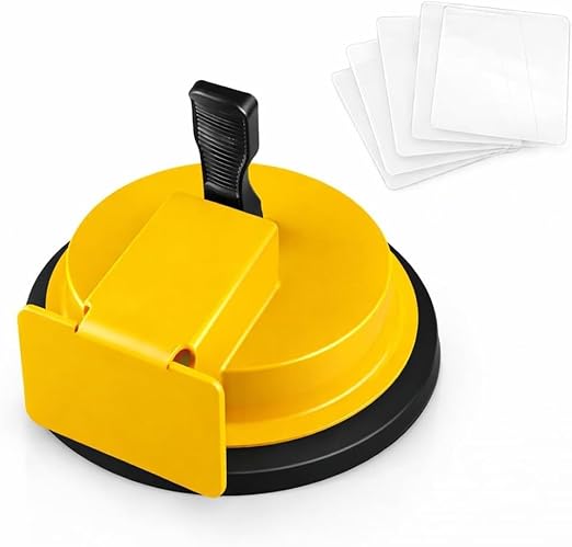 Floor Gap Fixer Tool, Heavy Duty Laminate Floor Suction Cup Repair Tool, for Laminate, Wood, Tile, Vinyl Floor Gap Repair Tool - Durable, Compact, & Efficient Flooring Tools (Red) (Yellow)