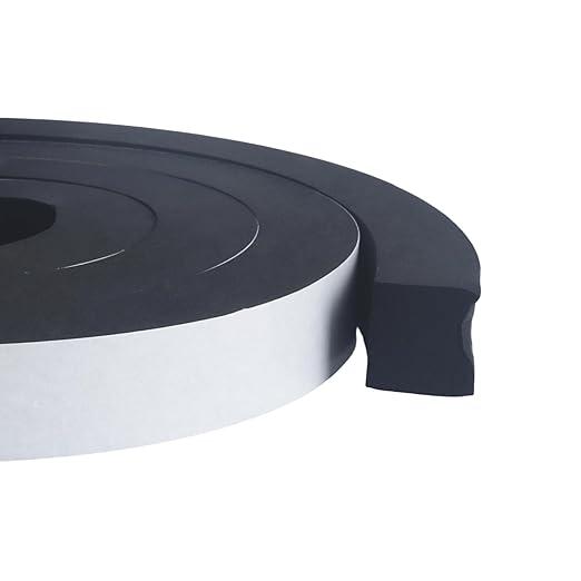 High Density Foam Tape - 1'' x 1'' x 13ft(L) Weatherproof Adhesive Prevent Condensation Heat Resistant Flame Retardant Weather Stripping Easy to Cut & Install & Remove for Car Doors Pipes Windows