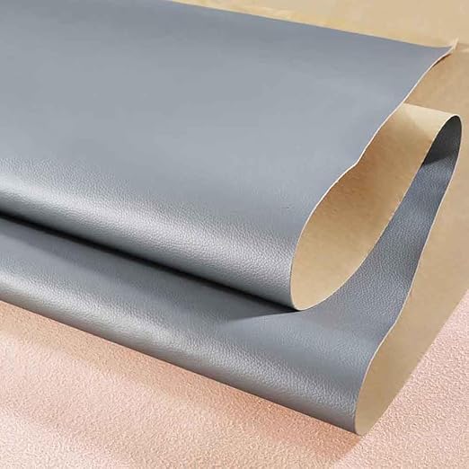 Leather Repair Patch Tape Kit, Self Adhesive Leather Repair for Furniture, Couch, Sofa, Car Seats,Office Chair,Vinyl Repair Kit (Gray,19x19 inches)