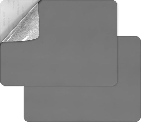 SYLVASS Self Adhesive Leather Repair Patches for Couch, Sofas, Furniture, Car Seats, Office Chairs, Pack of 2 Light Grey
