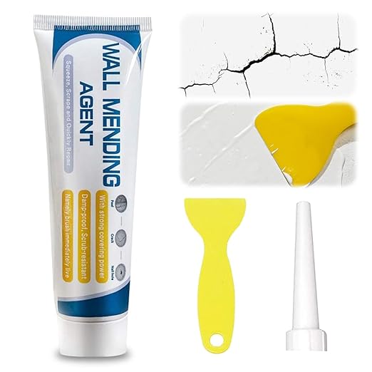 Efficient Drywall Repair Kit with Scraper, 2026 New Wall Mending Agent for Holes & Cracks, Multi-Functional Wall Patch Repair Kit for Wall Holes, Dents & Small Damage (1PCS)
