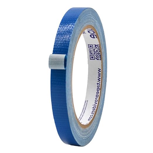 MAT Duct Tape Dark Blue Industrial Grade, 1/2 inch x 60 ft. Waterproof, UV Resistant for Crafts, Home Improvement, Repairs, & Projects