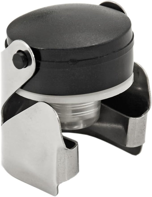 True Beret Champagne Stoppers for Bottles, Sparkling Wine Stopper, Wine Accessories Kitchen Accessory, Black Set of 1