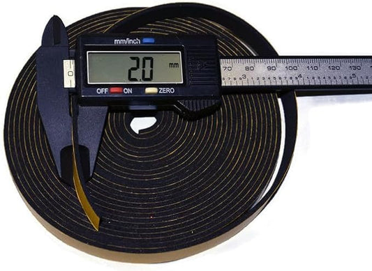 ACCORDION BELLOWS REPAIR SEAL TAPE ROLL ITALIAN MADE SELF ADHESIVE 16 FEET ROLL SIZE: (9MM WIDE 2MM THICKNESS)