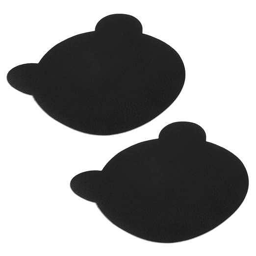 PATIKIL Leather Repair Patch, 2 Pcs 4 x 3.5 Inch Self-Adhesive Vinyl Patch Furniture Tape Repair Kit for Sofas Couches Stools Chairs Cabinets Bags, Black