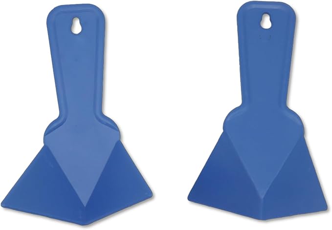 Drywall Corner Trowel, 2 Pack 90 Degree Inside Corner Finishing Tool, 6.77" x 4.2" Plastic Mud Scraper for Drywall Taping, Mudding, Wall Scraping, Stucco