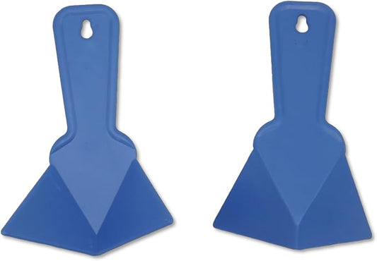 Drywall Corner Trowel, 2 Pack 90 Degree Inside Corner Finishing Tool, 6.77" x 4.2" Plastic Mud Scraper for Drywall Taping, Mudding, Wall Scraping, Stucco