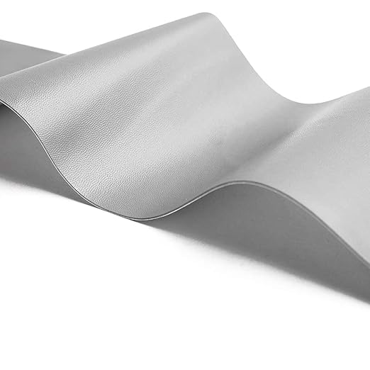 Leather Repair Patch Kit Light Gray 4 x 60 inch Leather Repair Tape Self Adhesive Patch for Furniture, Couch, Sofa, Car Seats Computer Chair First Aid Vinyl Repair Kit