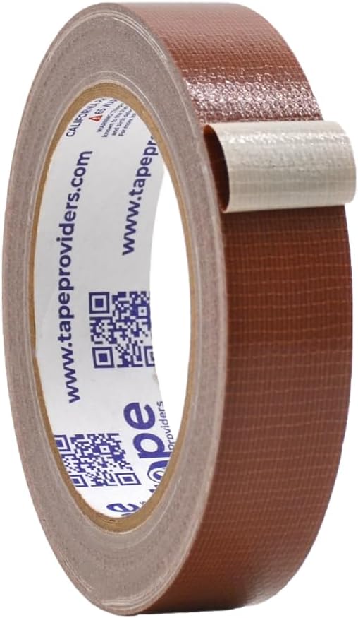 WOD DTC10 Advanced Strength Industrial Grade Brown Duct Tape, 1 inch x 60 ft. Waterproof, UV Resistant For Crafts & Home Improvement