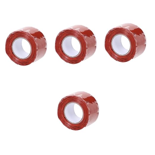 TEHAUX 4pcs Flex Rubberized Tape Leak Seal Duct Tape for Home Repair for Pipe Bucket Cracks and More Excellent Sealing and Durability