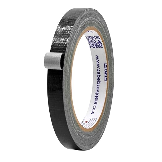 MAT Duct Tape Black Industrial Grade, 1/2 inch x 60 ft. Waterproof, UV Resistant for Crafts, Home Improvement, Repairs, & Projects