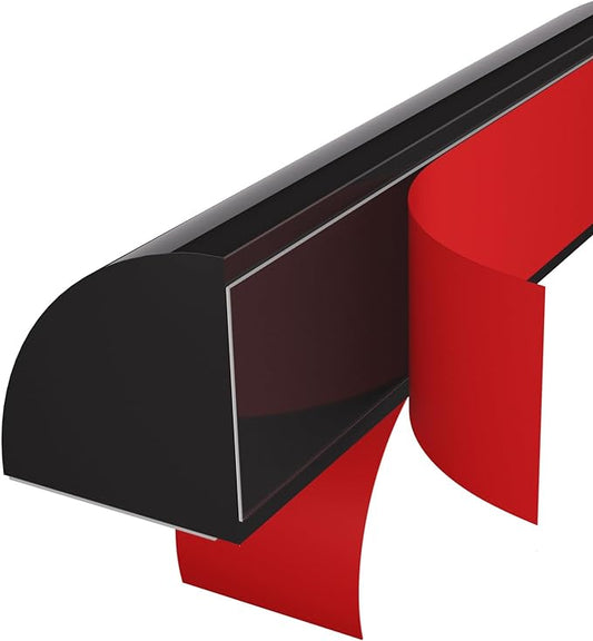 Flexible Quarter Round Molding, Mini Peel and Stick Rubber Trim Moulding(118Inch)