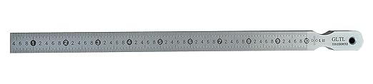 Precision Wedge Gap Feeler Gauge with High-Contrast Markings, Stainless Steel Taper Gauge for Automotive Repair & Metalworking - Easy-Read Scale Design, Clear Numerical Identification(0.5-10mm)