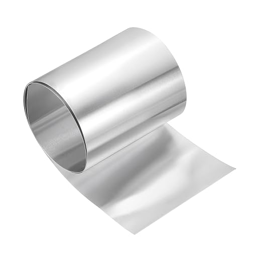 uxcell Aluminum Flashing Roll, 6in x 3.3ft Metal Roof Panels 0.4mm Waterproof Aluminum Sheet Roll for House Repair, Roof Flashing, Sealing Windows Doors, DIY Projects